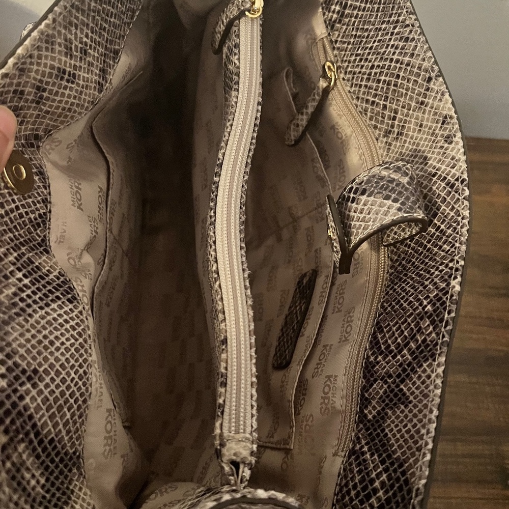 Michael Kors Leather Python Embossed Bag. - image 1